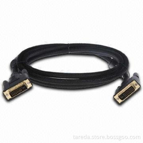 DVI Cable with High Speed Data Transmission and Gold Plating